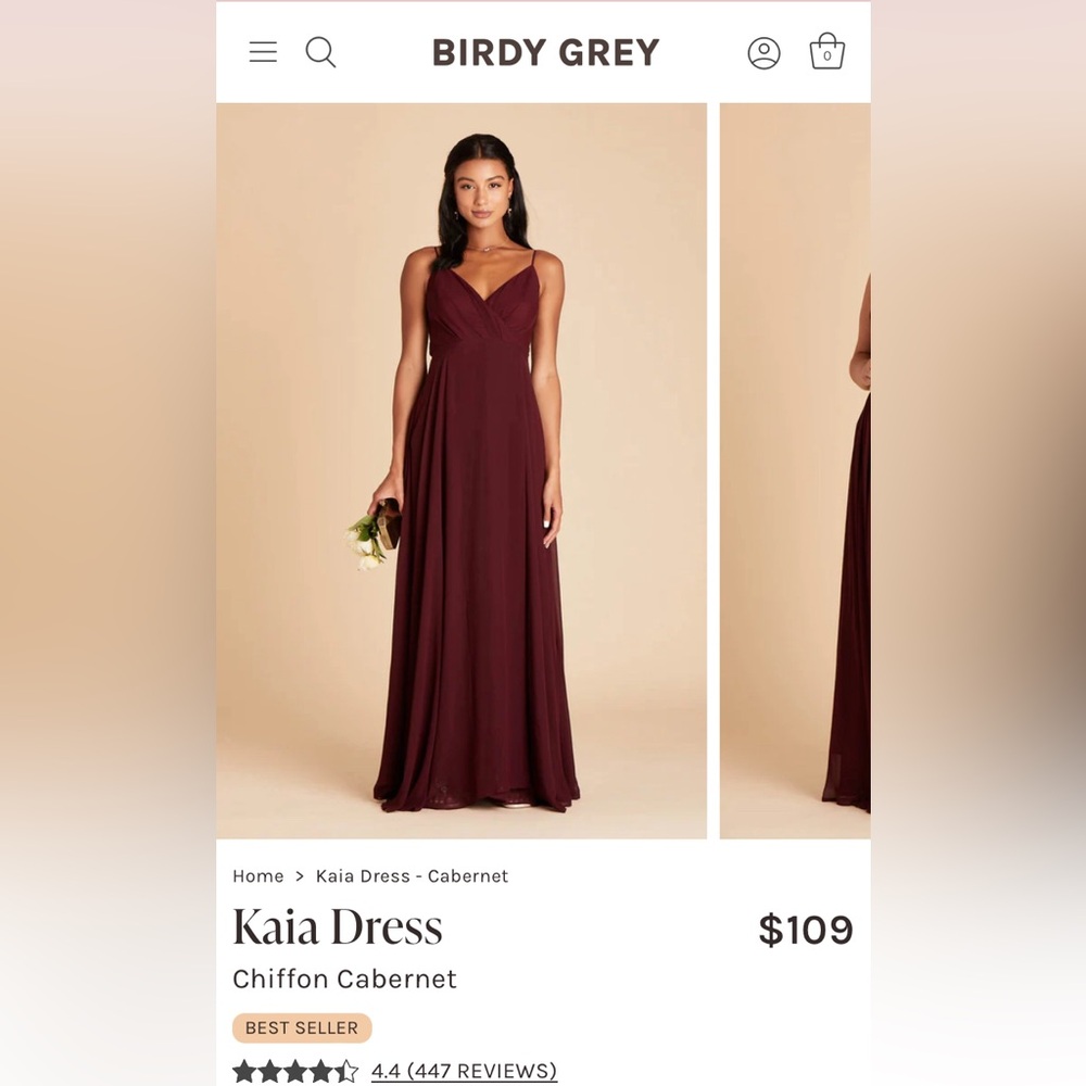 NWT Birdy Grey Kaia Dress in Cabernet